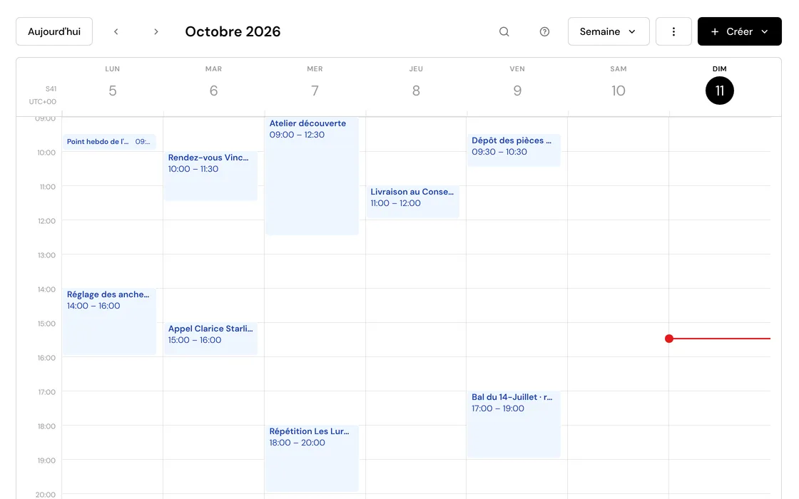 La semaine dans le calendrier de Scutti